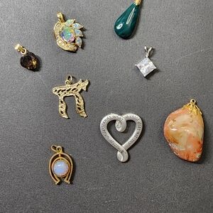 Pendant Lot #1 Silvertone Goldtone